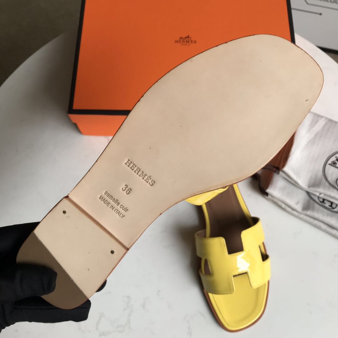 에르메스 올수공 오란 슬리퍼 샌들 페이던트 15